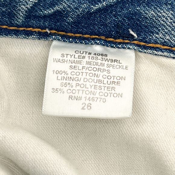 RE/DONE Originals 90s Relaxed Straight Jeans Medium Speckle Women’s Size 26 USA - Picture 6 of 8